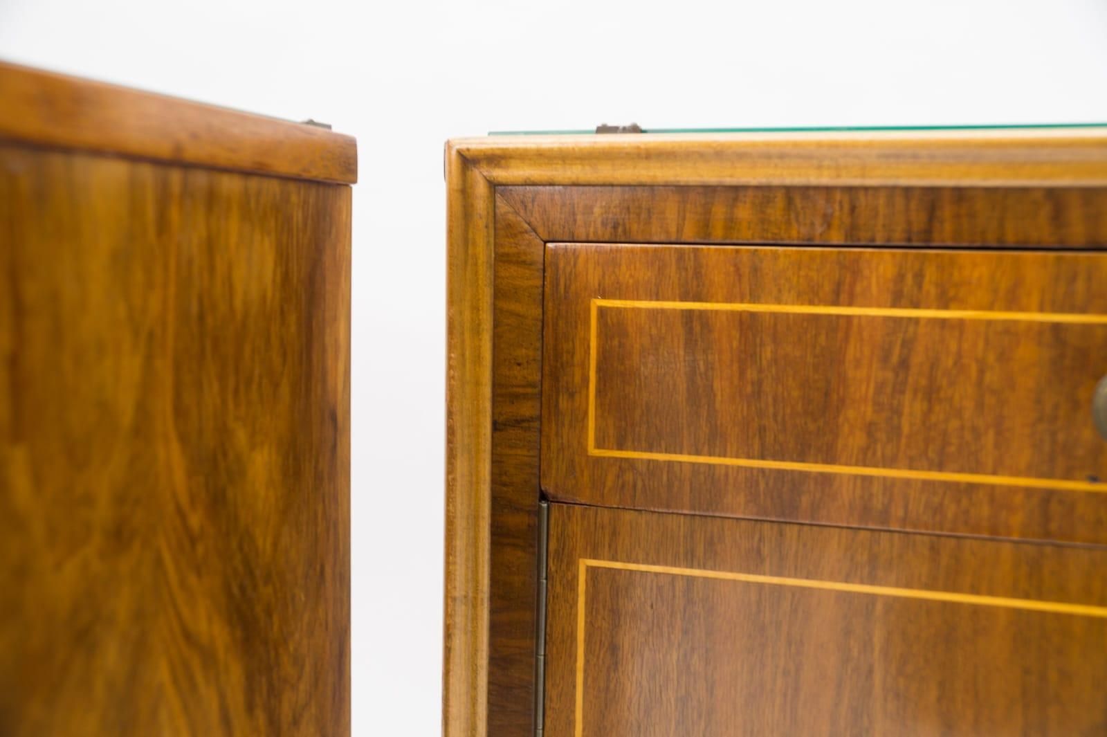 photo buy Lovely Austrian Art Deco Nightstands With Inlays, 1930s, Set Of 2
