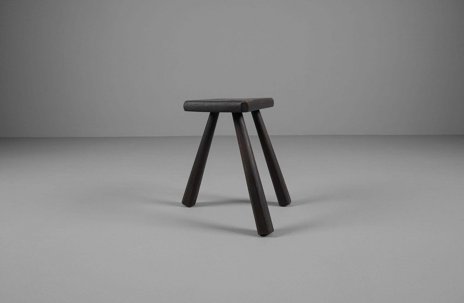 Mid Century Modern Oak Work Stool From The French Province, 1960s. photo furniture