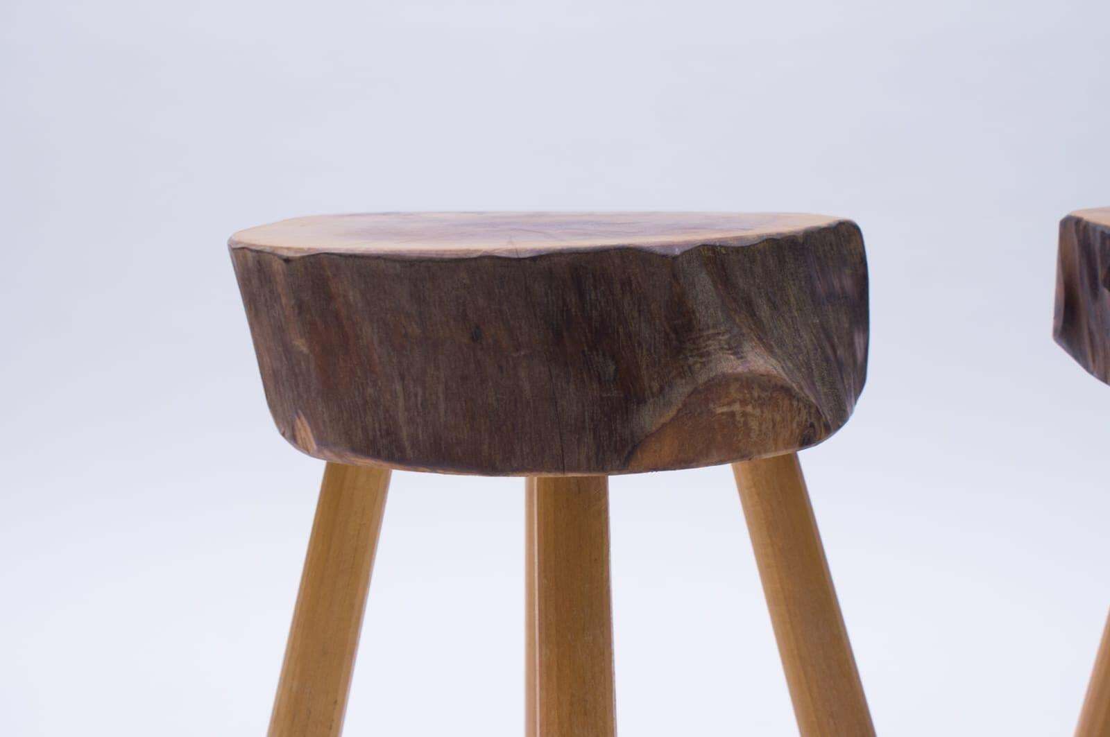 photo furniture Set Of 3 Rare Midcentury Four Legged Side Tables Or Stools
