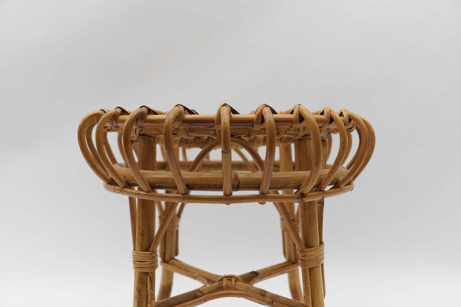 Lovely Bamboo Stool By Franco Albini, 1950s Italy photo buy
