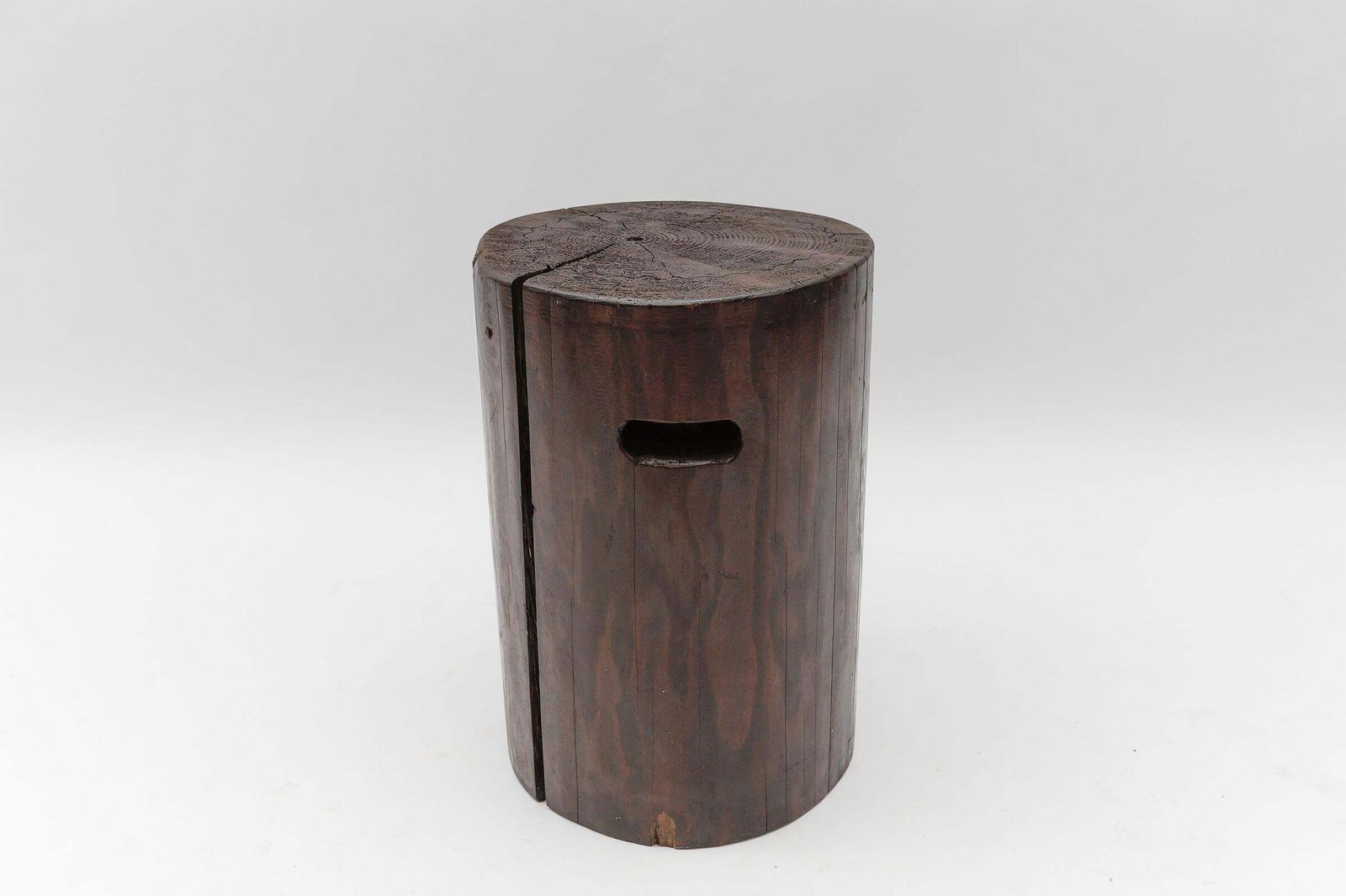 Mid Century Modern Wooden Stool From The French Alps,    1950s photo for sale