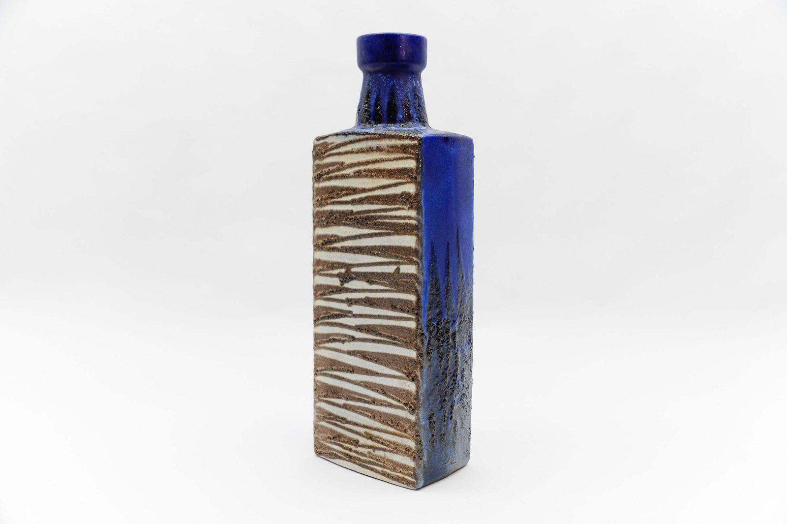 Large Glazed Ceramic Lava Vase From Ceramano Scheurich, Germany 1960s photo for sale