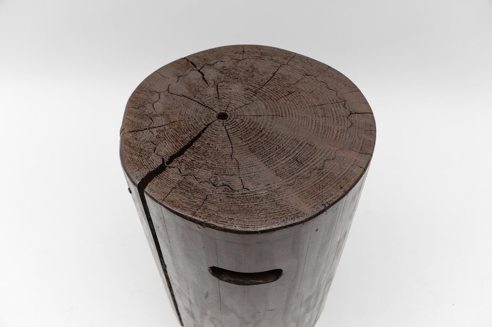 Mid Century Modern Wooden Stool From The French Alps,    1950s photo Furniture