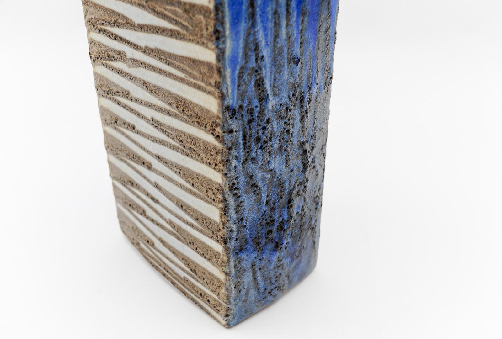 Large Glazed Ceramic Lava Vase From Ceramano Scheurich, Germany 1960s photo vintage