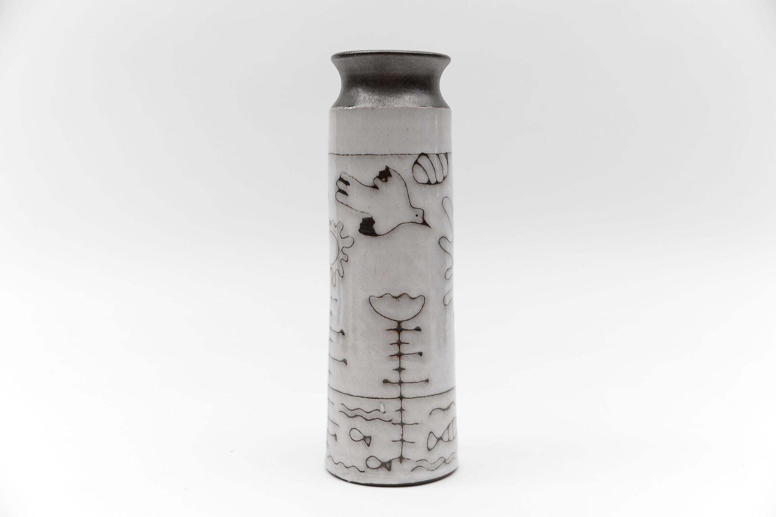 Studio Ceramic "Summer Time" Sun And Birds Vase By Wilhelm & Elly Kuch, 1960s photo 679.0