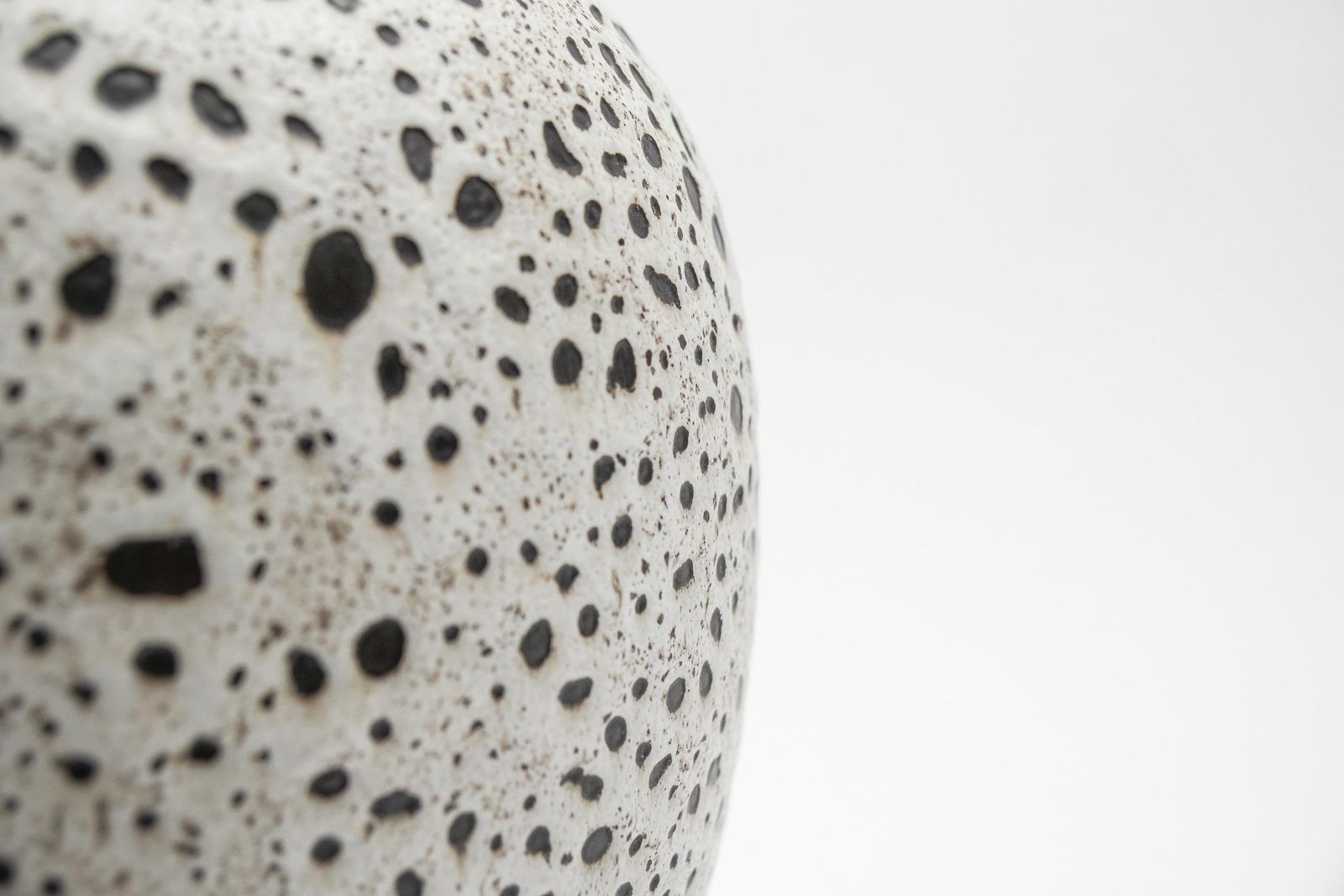 Lovely White & Black Studio Ceramic Vase By Wilhelm & Elly Kuch, 1960s, Germany photo 637.0