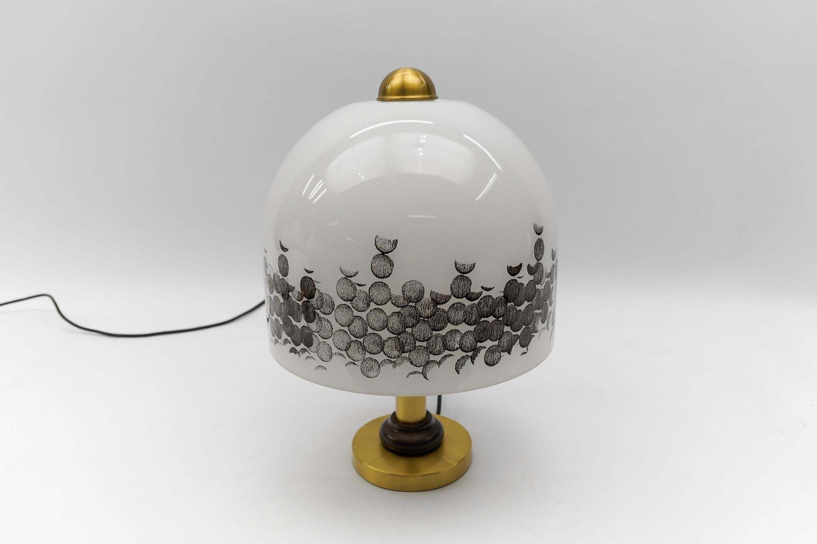 Lovely Milk Glass Table Lamp By Peill & Putzler, 1960s photo buy