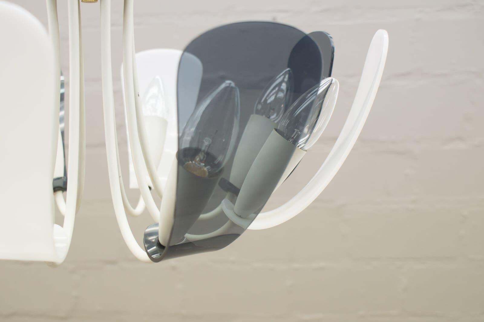Plexiglass And Brass Sputnik Lamp In The Manner Of Arteluce, Italy, 1950s photo buy