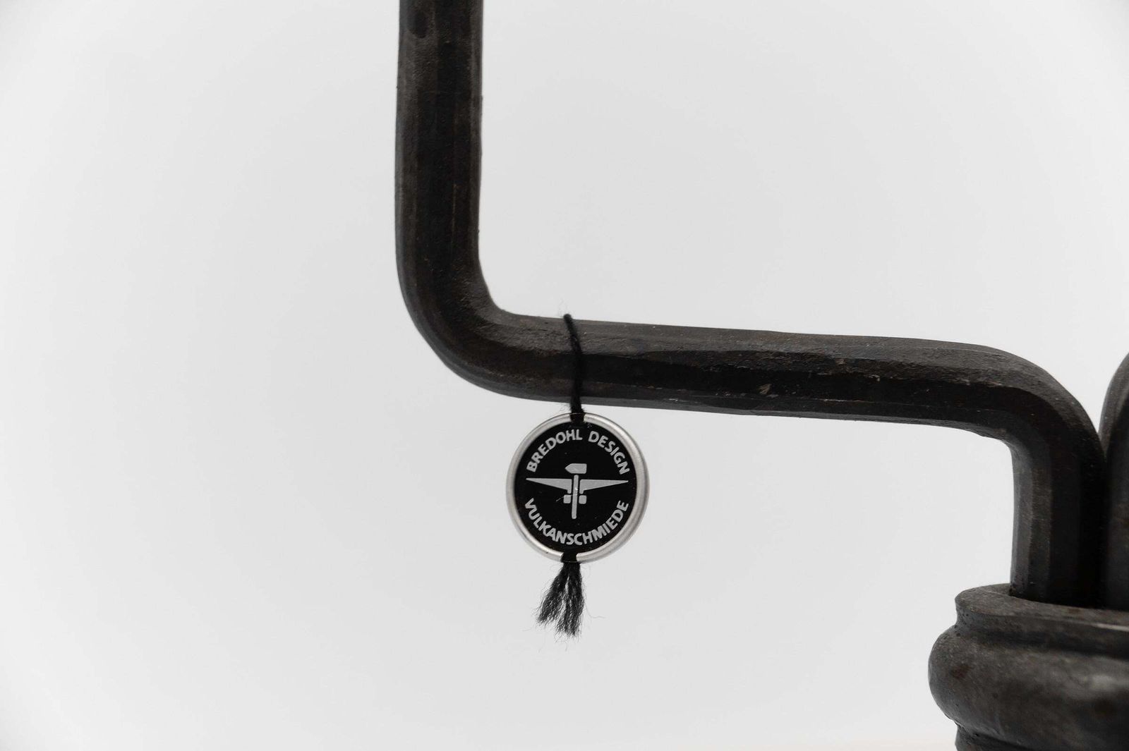 photo furniture Large Floor Wrought Candle Holder By Manfred Bredohl Vulkanschmiede, 1970s
