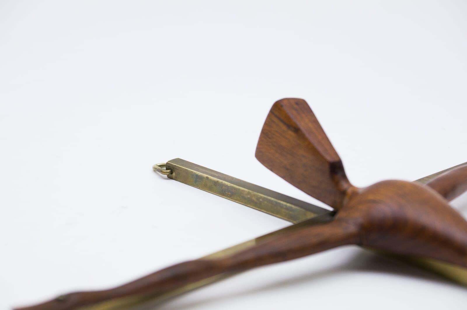 photo furniture Mid Century Modern Brass Crucifix With An Hand Carved Teak Jesus Sculpture