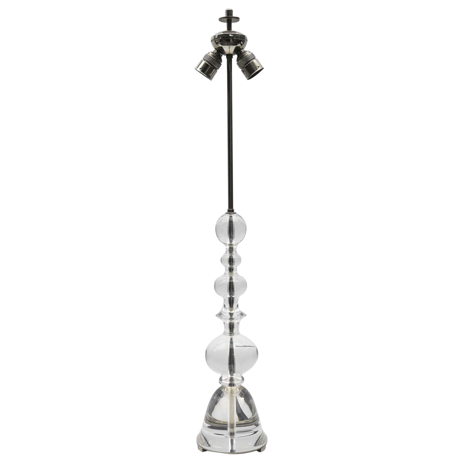 Ingo Maurer Acrylic Table Lamp Ml 9 T M Design, 1960s Germany