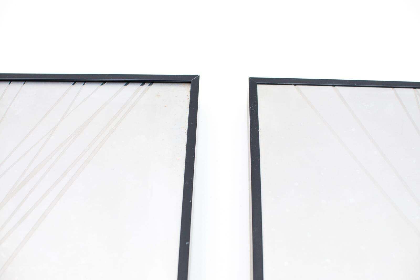 Art 2x Unique Aluminium Mural With Enamel By Jung 1977, Germany photo