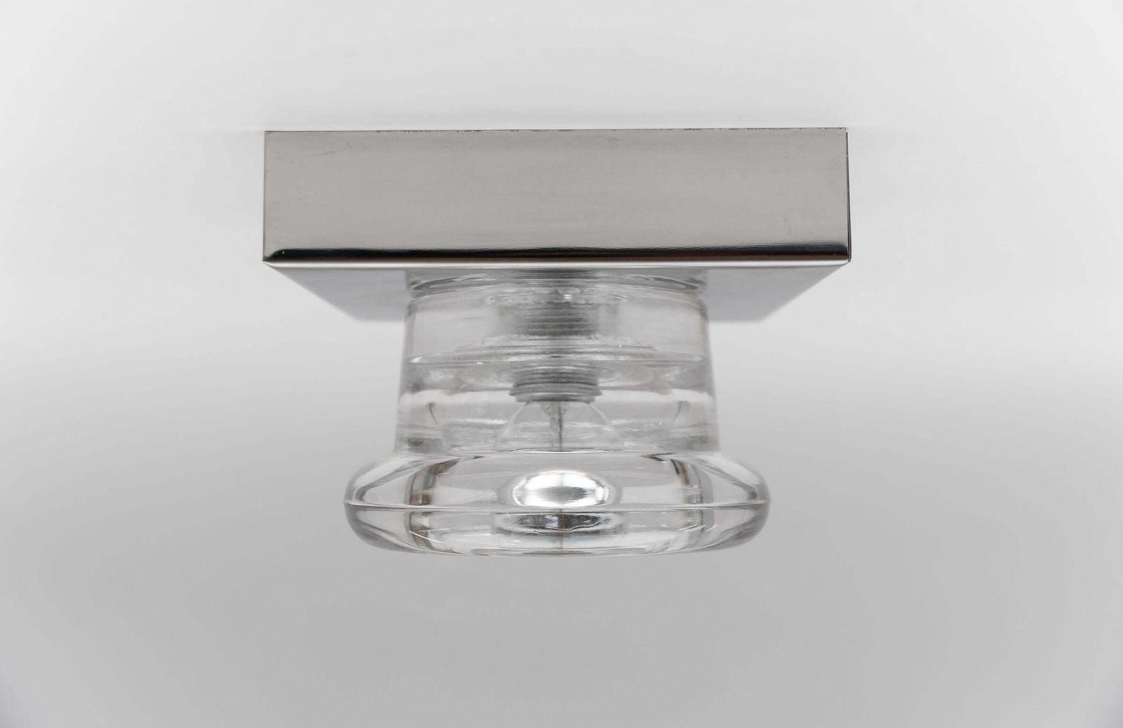 Lovely Glass Wall Or Ceiling Light By Gebrüder Cosack, Germany 1960s photo 327.0