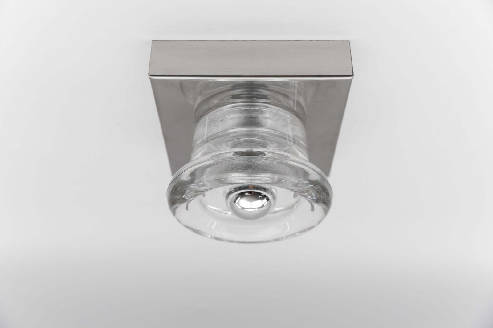Lovely Glass Wall Or Ceiling Light By Gebrüder Cosack, Germany 1960s photo buy