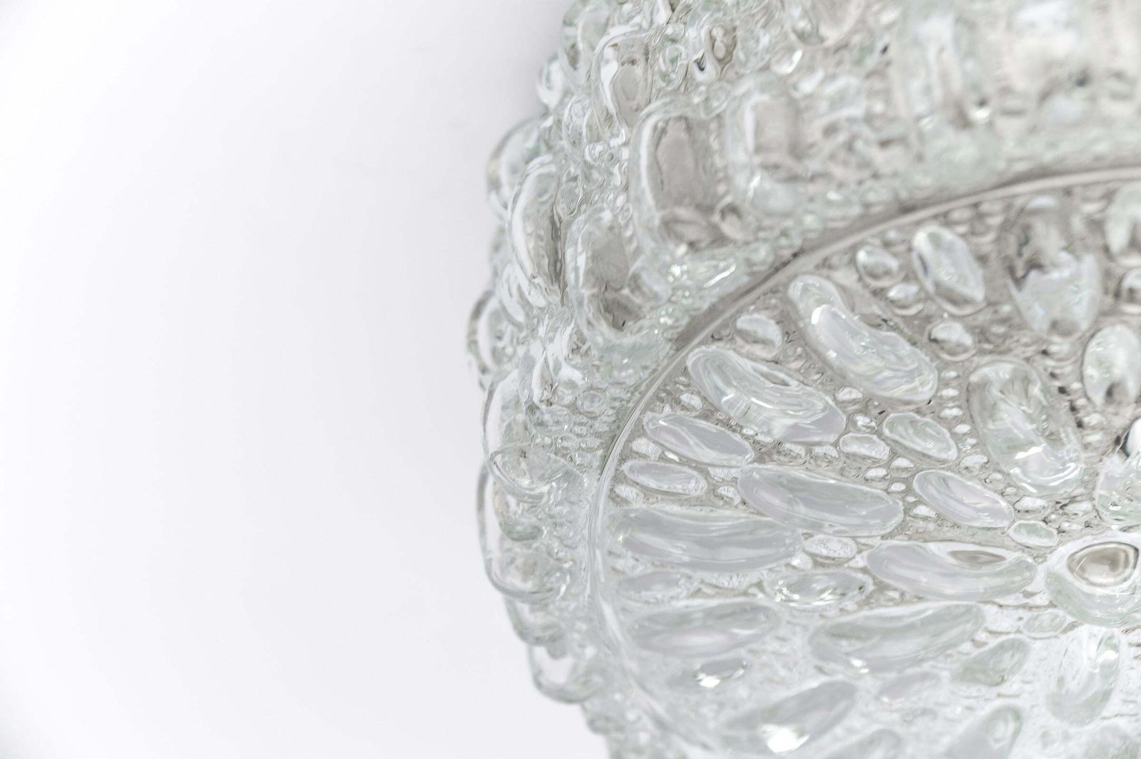 1. Of 2 Bubble Glass Wall Lamp / Flush Mount By Limburg, 1960s Germany photo vintage
