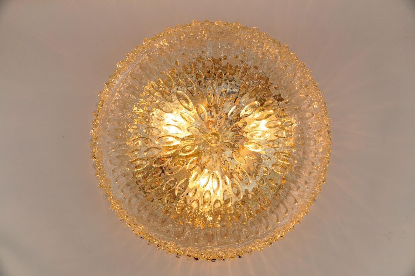 1. Of 3 Large Bubble Glass Wall Lamp / Flush Mount By Limburg, 1960s Germany photo 892.0