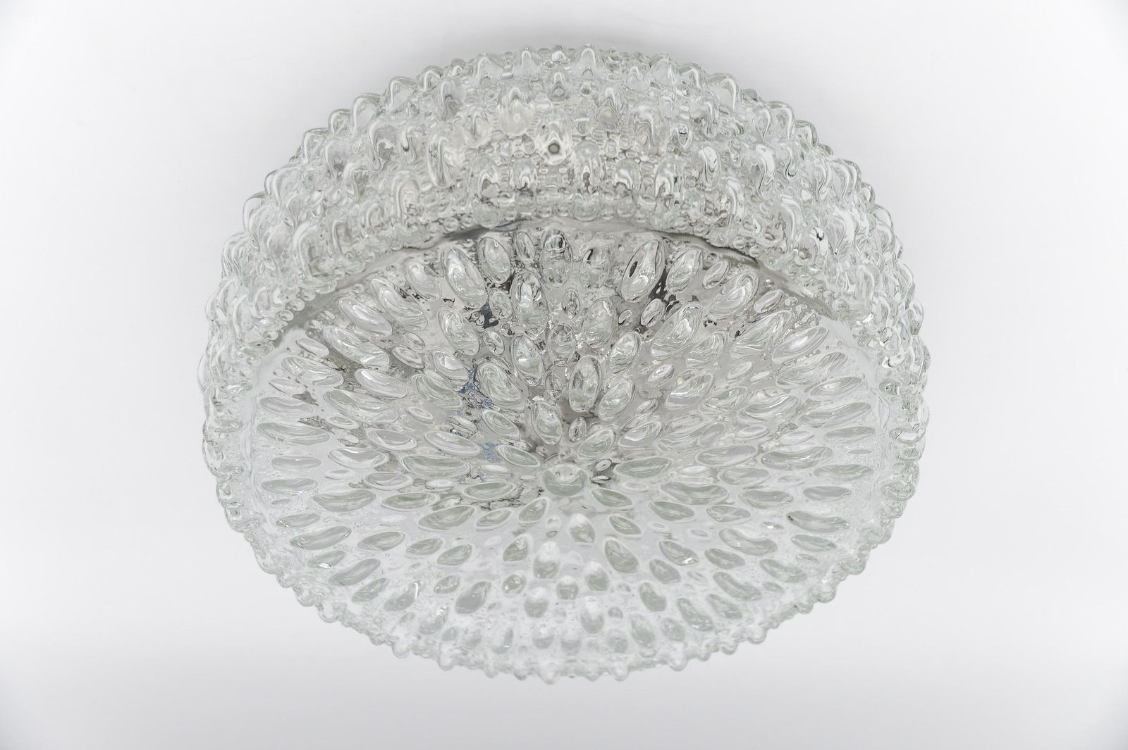 1. Of 3 Large Bubble Glass Wall Lamp / Flush Mount By Limburg, 1960s Germany photo vinterior