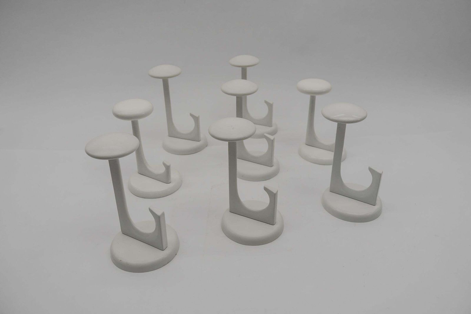 photo vinterior Set Of 8 Mid Century Modern Wall Hooks By Schönbuch, Germany, 1960s
