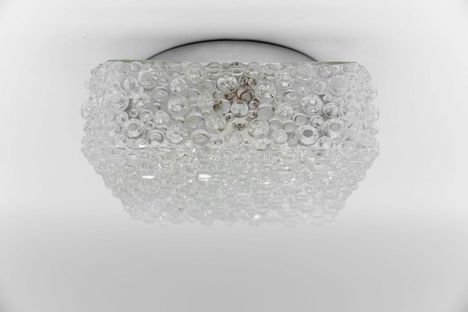 1. Of 2 Clear Lovely Bubble Glass Wall Lamp Or Flush Mount Light, 1960s Germany photo Lighting