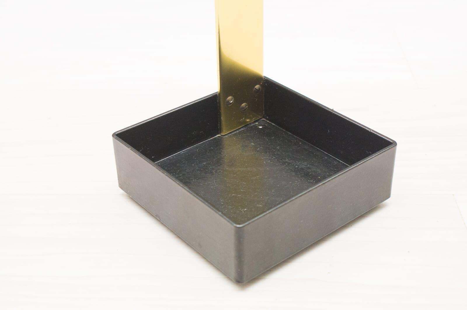 Minimalistic Mid Century Modern Umbrella Stand In Brass And Metal, Austria 1950s photo Home Decor