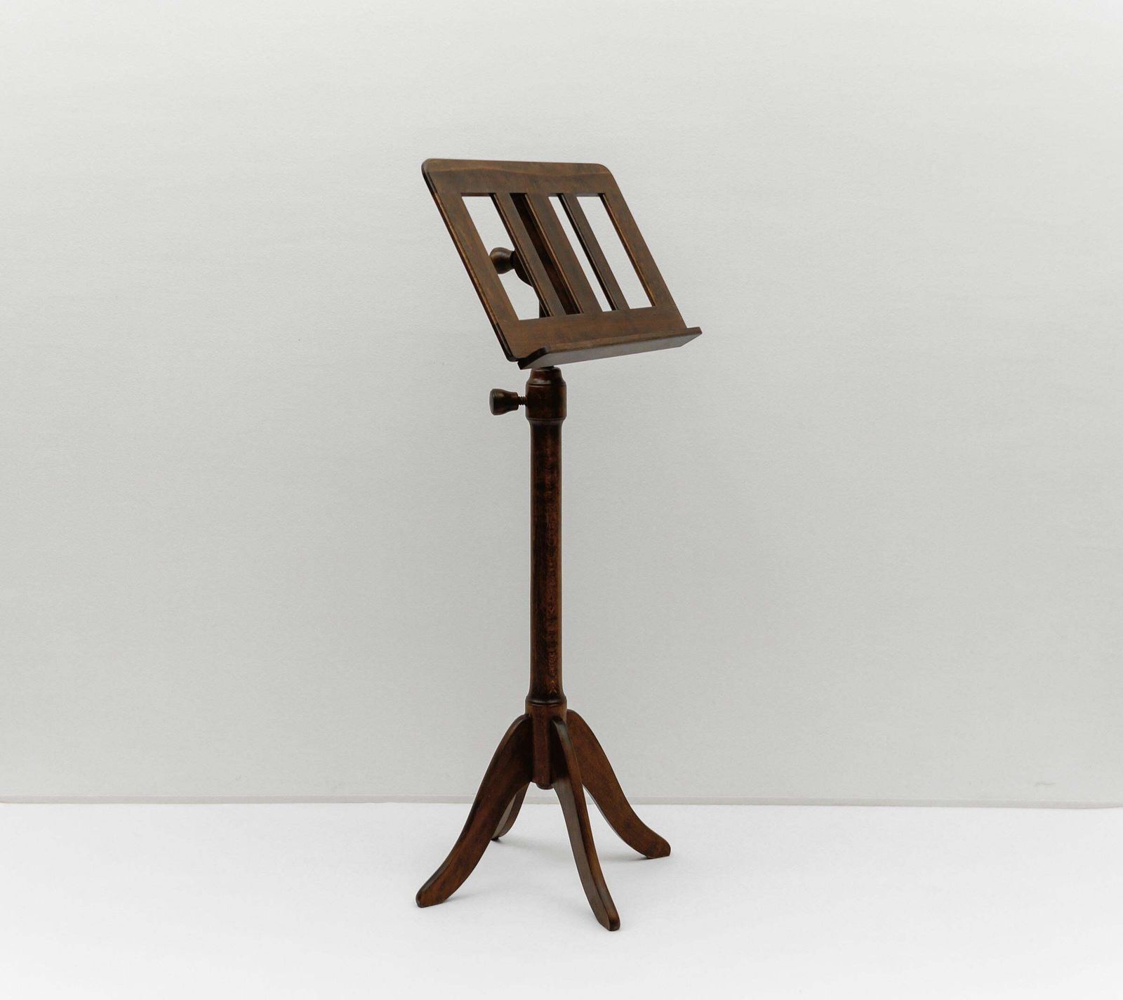 Cherry Wood Music Stand Art Deco Style France 1950s Mid Century Modern photo furniture