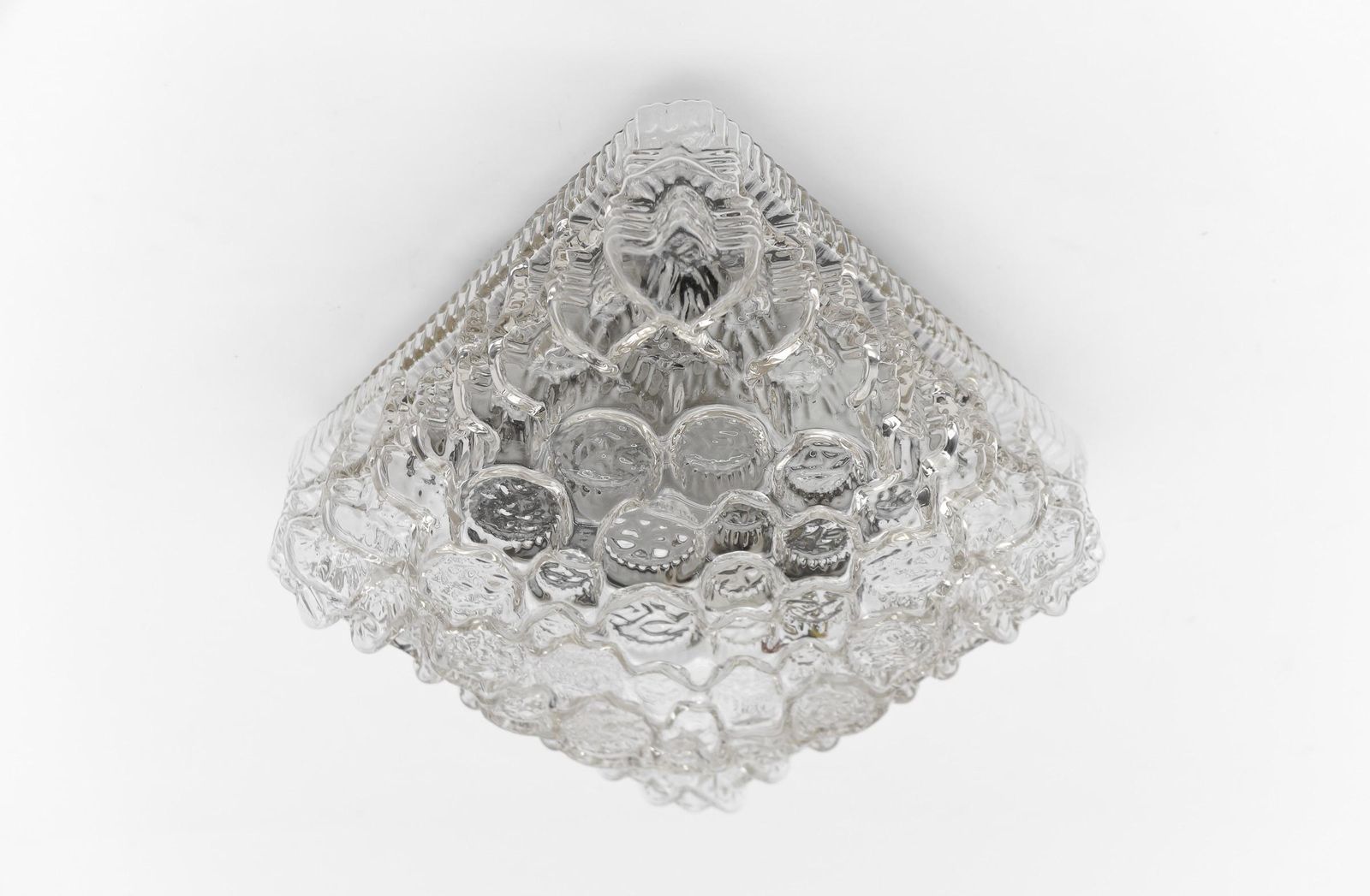 1. Of 2 Clear Bubble Glass Mount Lamp Helena Tynell, Germany 1960s photo 552.0