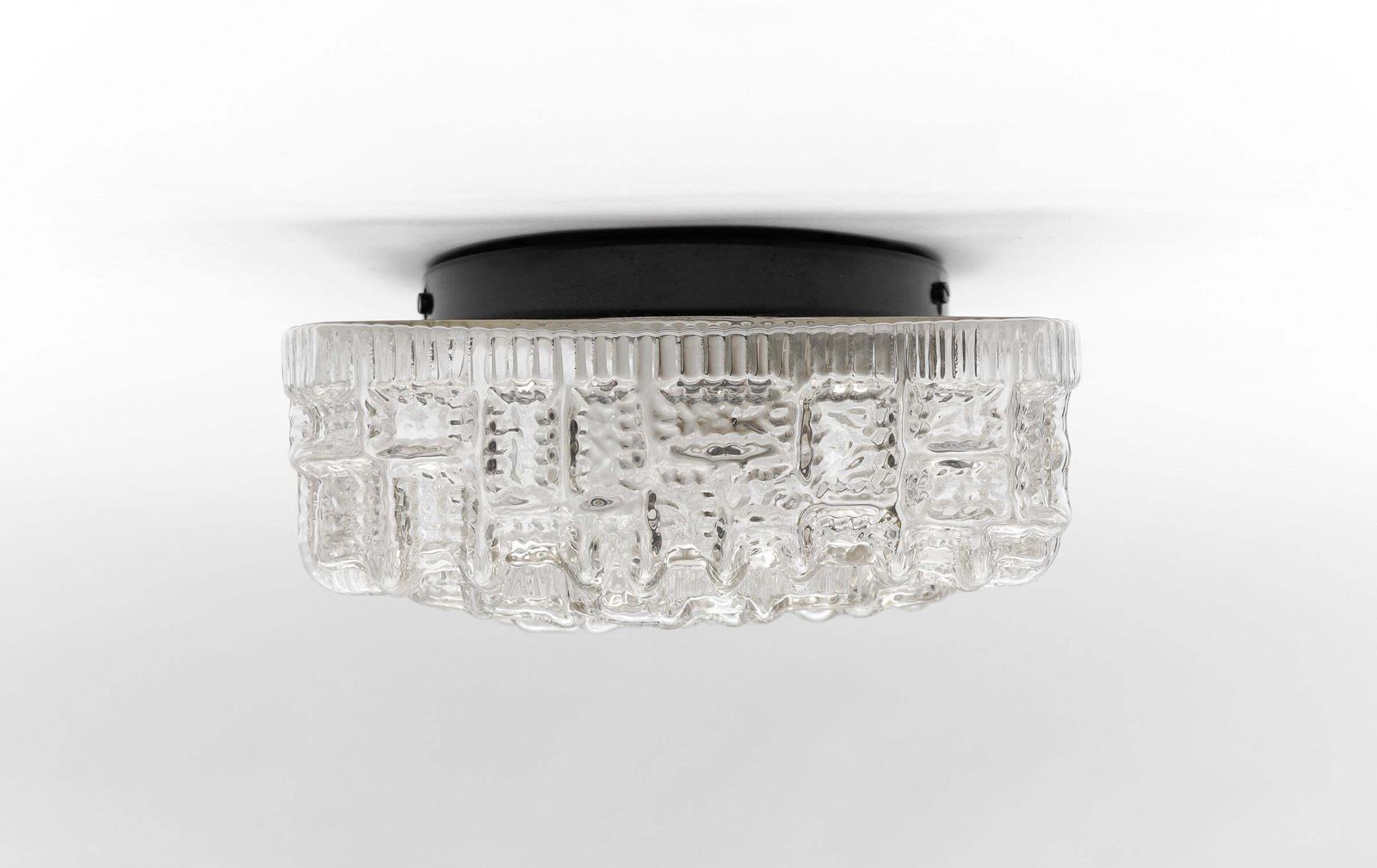 photo furniture 1. Of 2 Clear Bubble Glass Mount Lamp Helena Tynell, Germany 1960s