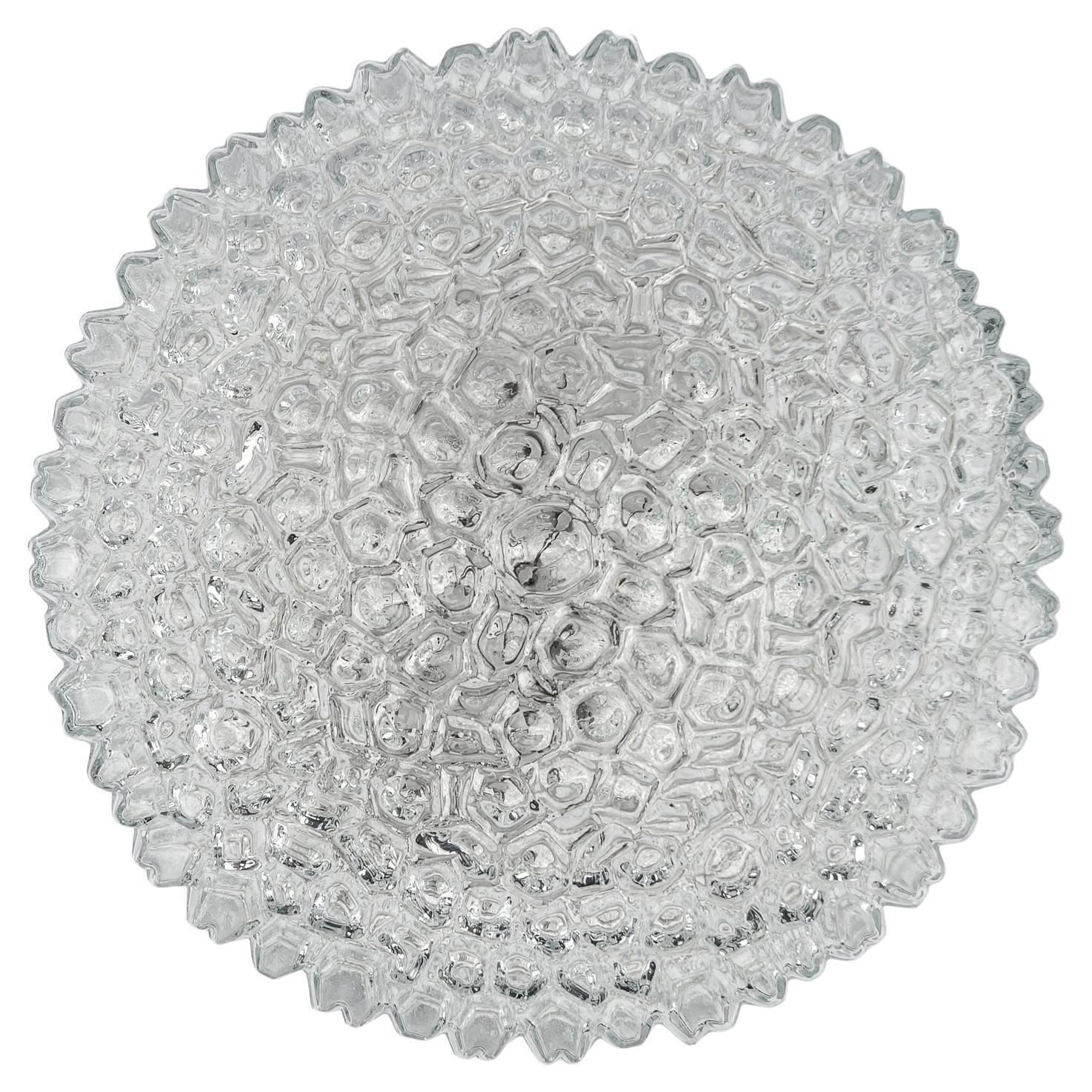 1. Of 2 Lovely Large Bubble Glass Flush Mount Lamp By Helena Tynell For Limburg