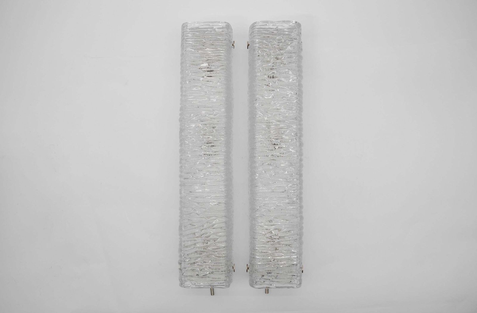 Set Of 2 Huge Glass Sconces From Kaiser Leuchten, 1960s Germany photo Lighting