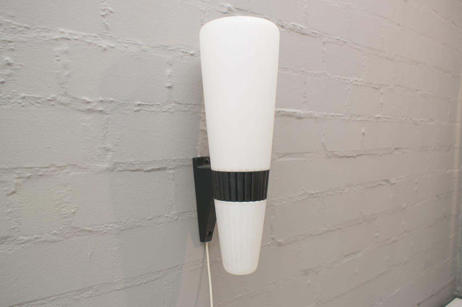 Large Midcentury Outdoor Aluminium Casting And Glass Wall Light, 1960s photo 1232.0