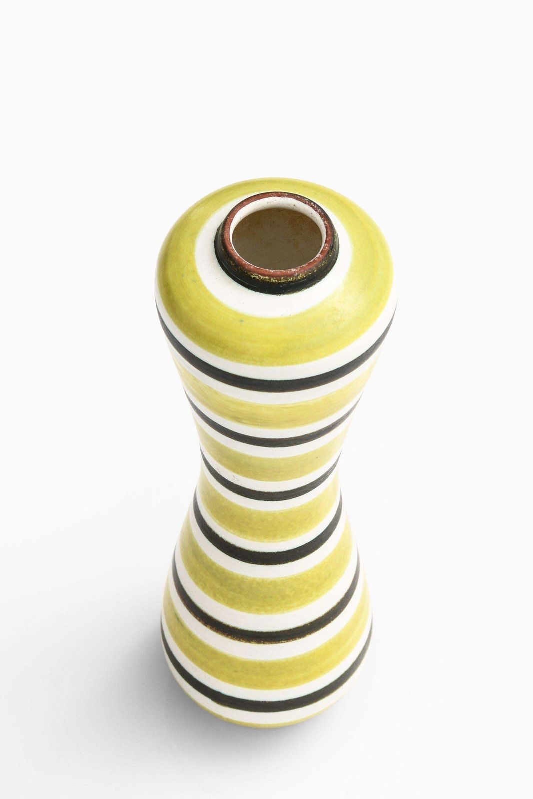 Rare Ceramic Vase In Yellow By Stig Lindberg, 1950’s photo for sale