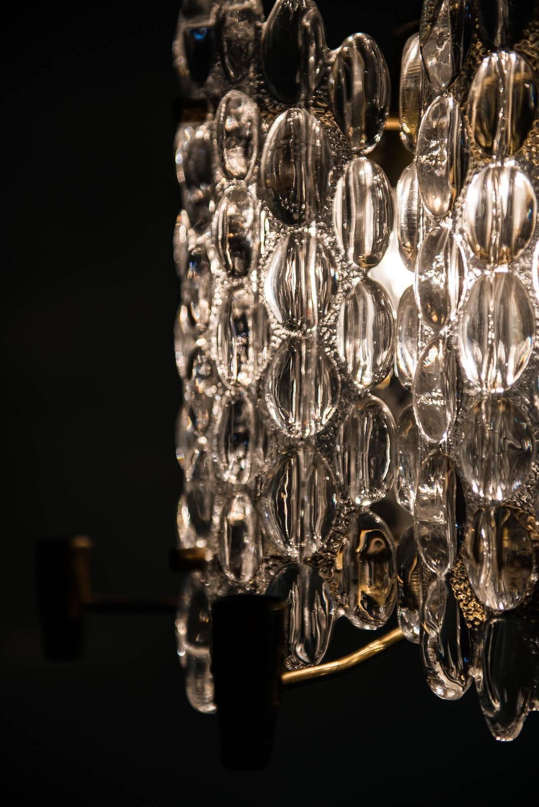 photo for sale Carl Fagerlund Pair Of Ceiling Lamps By Orrefors In Sweden