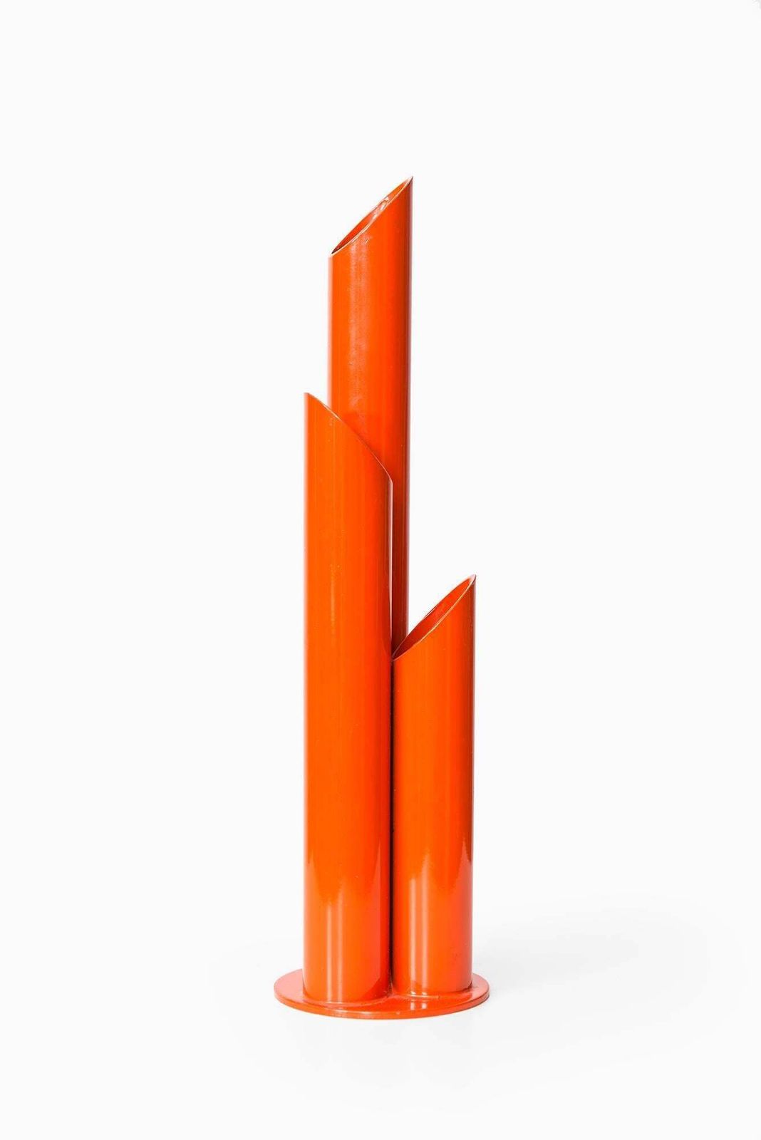 Ivar ålenius Björk Vase By Ystad Metall In Sweden photo for sale