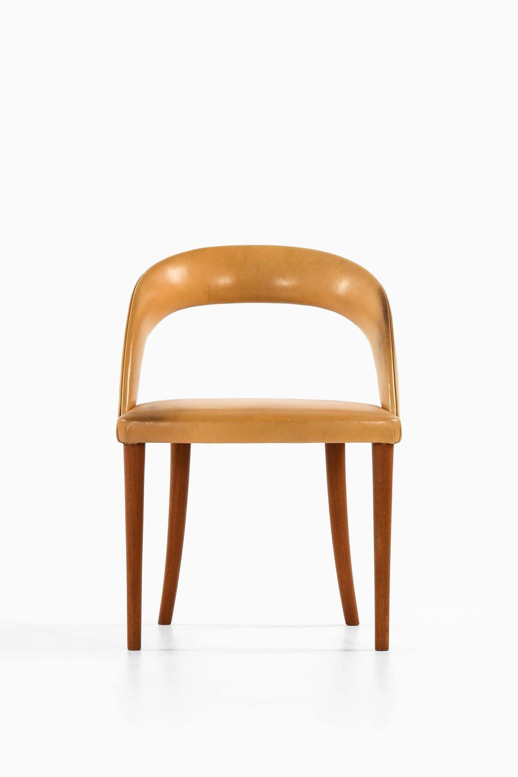 Side Chair In Mahogany And Leather By Frode Holm, 1950s photo furniture
