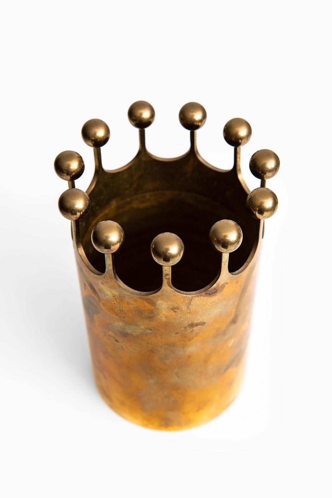 Pierre Forsell Vase In Brass By Skultuna In Sweden photo 1019.0