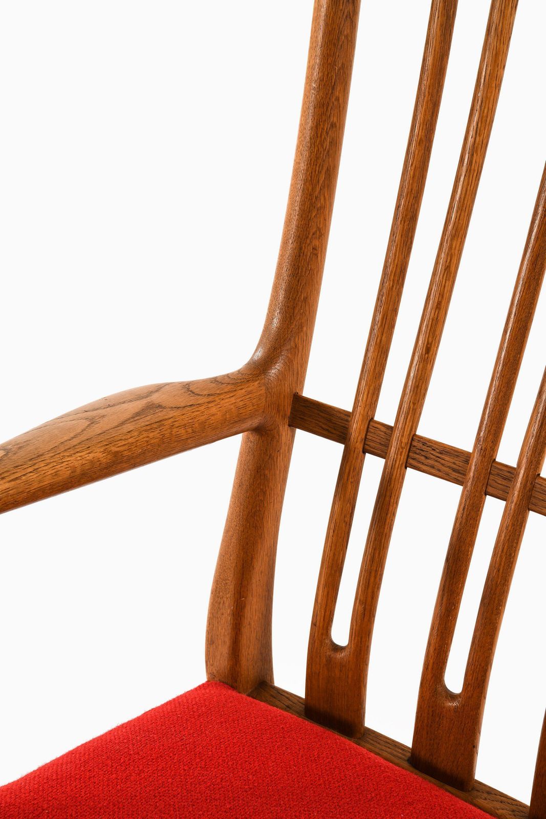 Rocking Chair In Oak With Wool Fabric By Hans Wegner, 1950's photo 4247.0