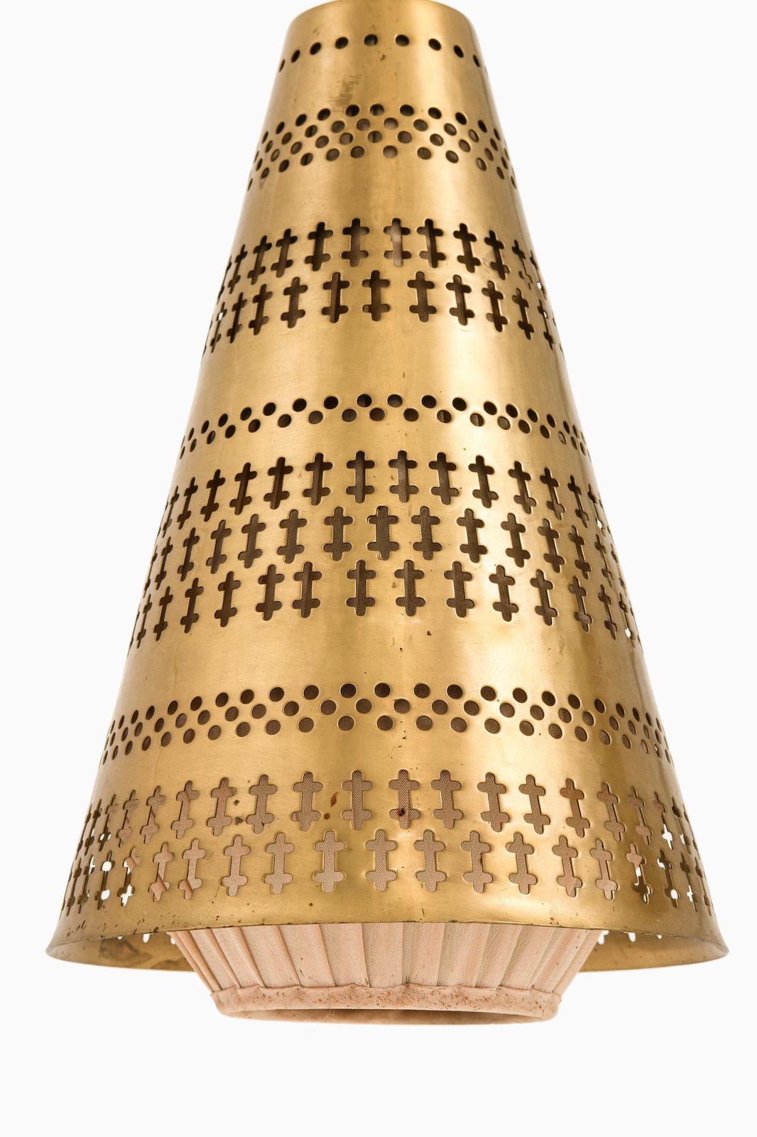 Ceiling Lamp In Brass And Fabric By Hans Bergström, 1940’s photo furniture