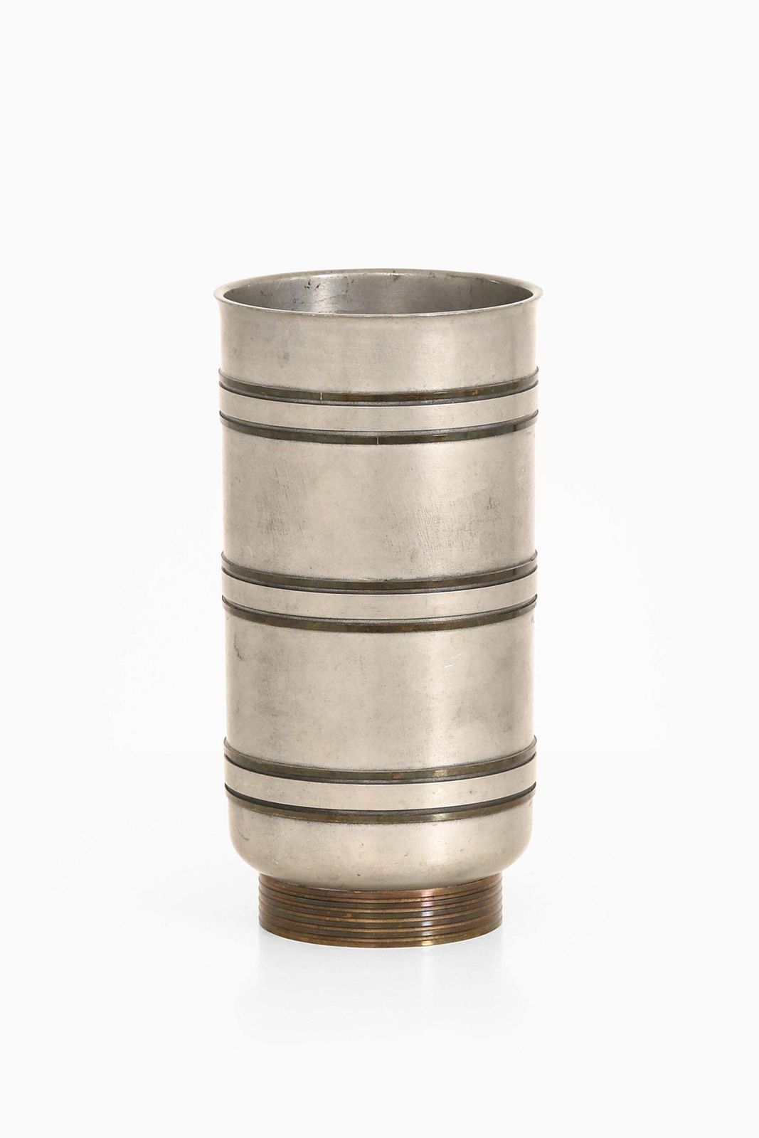 Vase In Pewter And Brass By Edvin Ollers, 1944 photo furniture