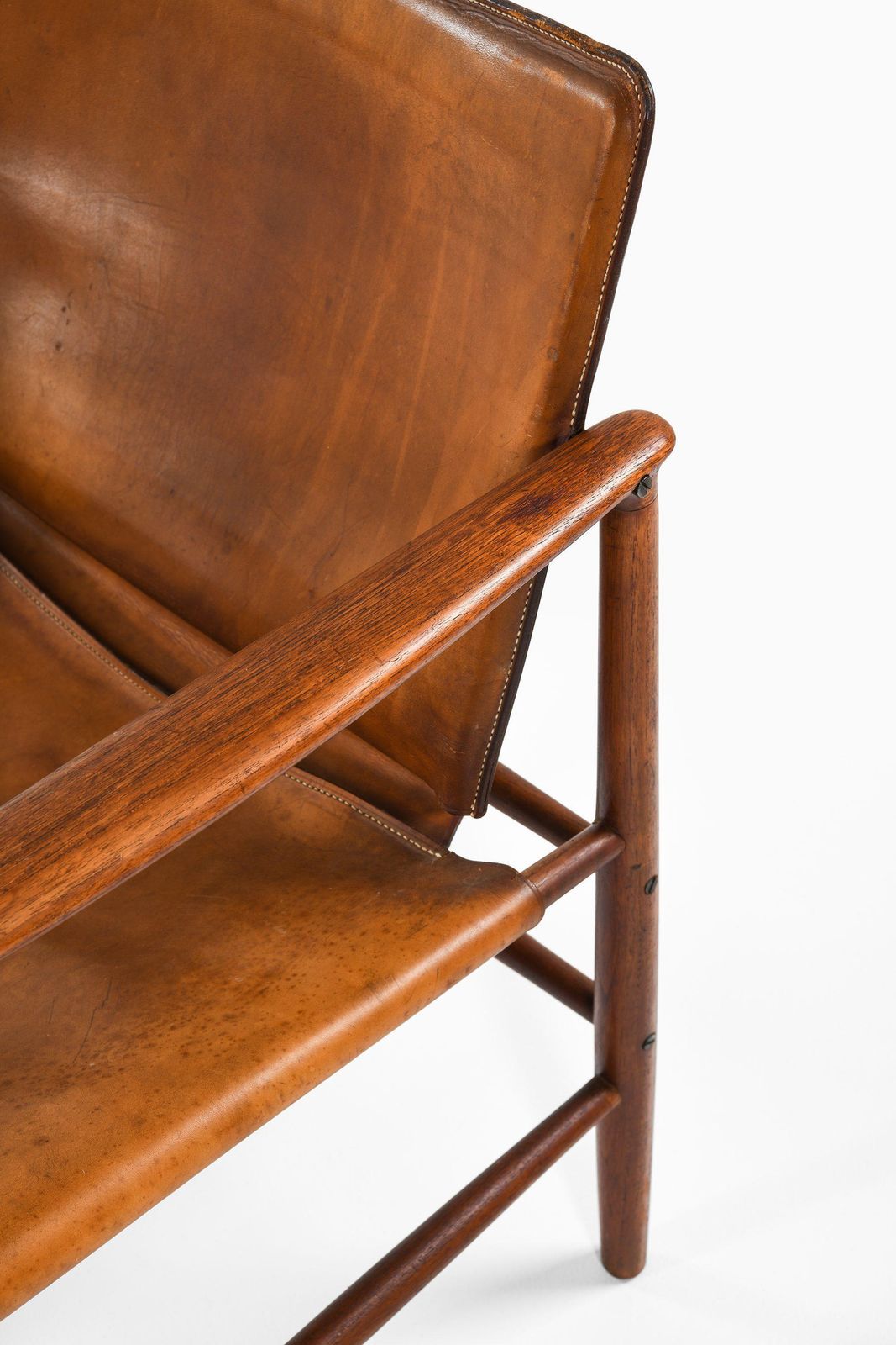 Armchair In Teak And Leather By Kai Lyngfeldt Larsen, 1957 photo Furniture