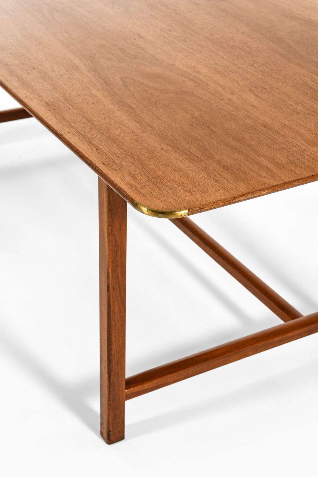 Desk In Mahogany And Brass By Josef Frank, 1950's photo 10617.0