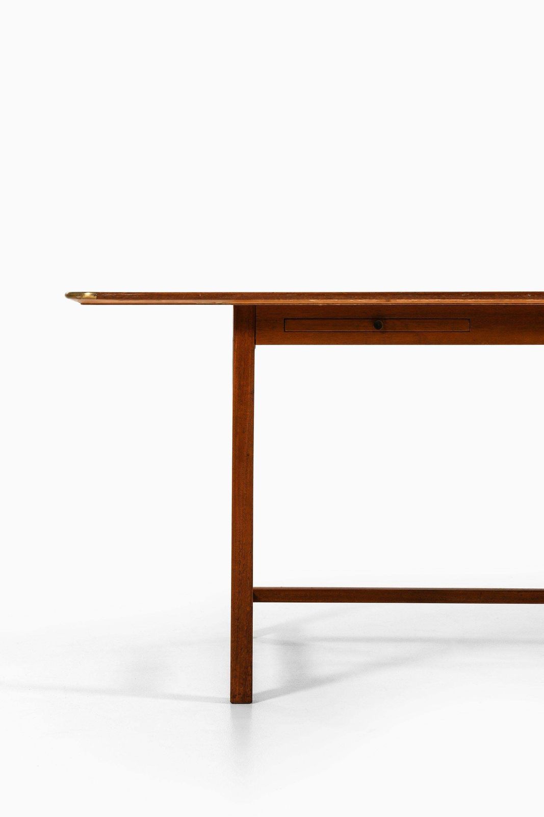 Desk In Mahogany And Brass By Josef Frank, 1950's photo vinterior