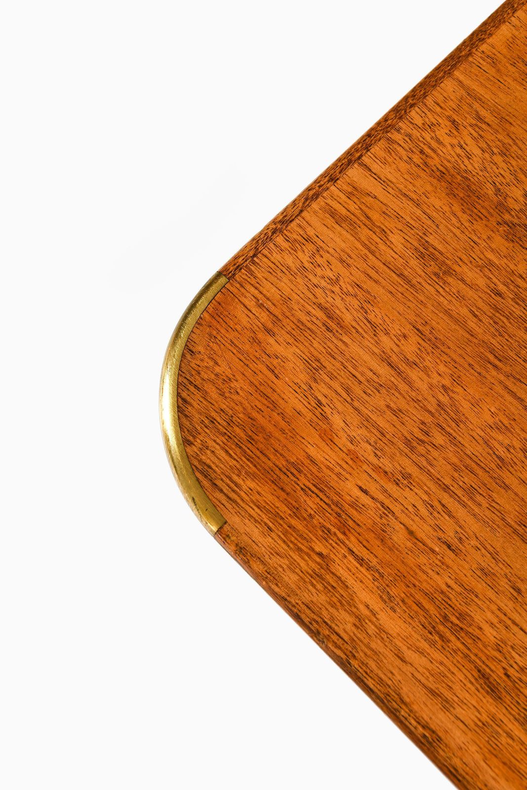 Desk In Mahogany And Brass By Josef Frank, 1950's photo vintage