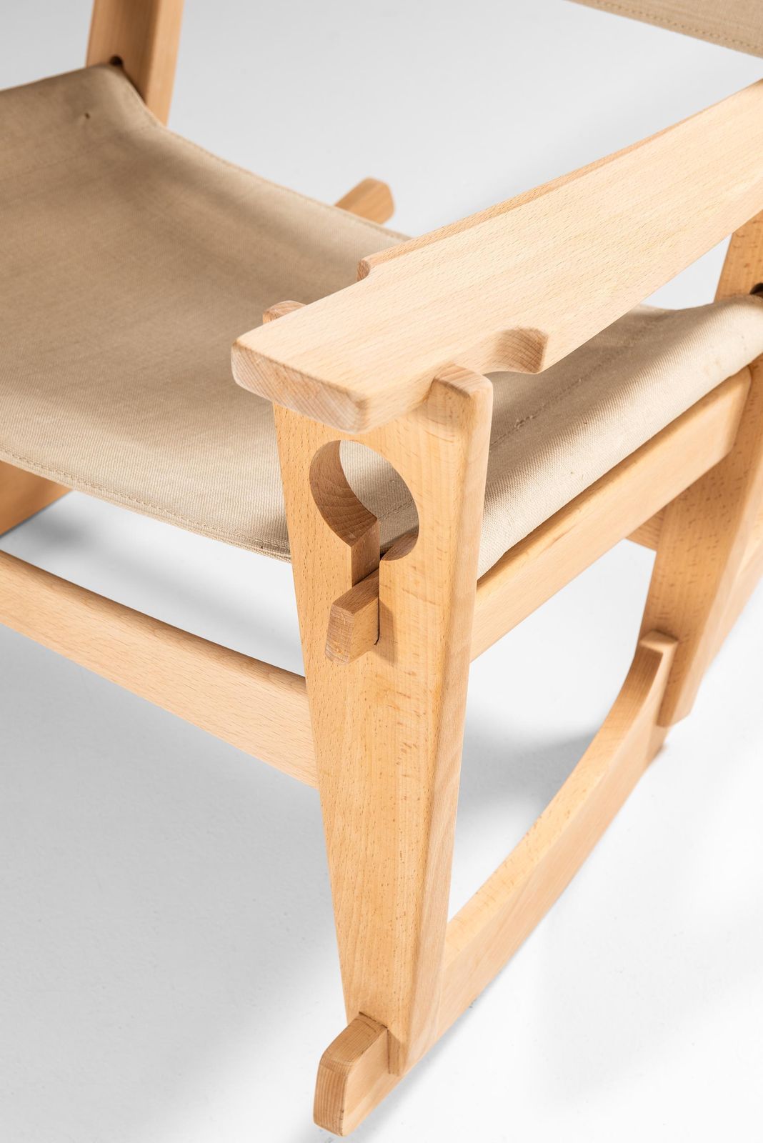 photo for sale Hans Wegner Rocking Chair Model Ge 273 Produced By Getama In Denmark
