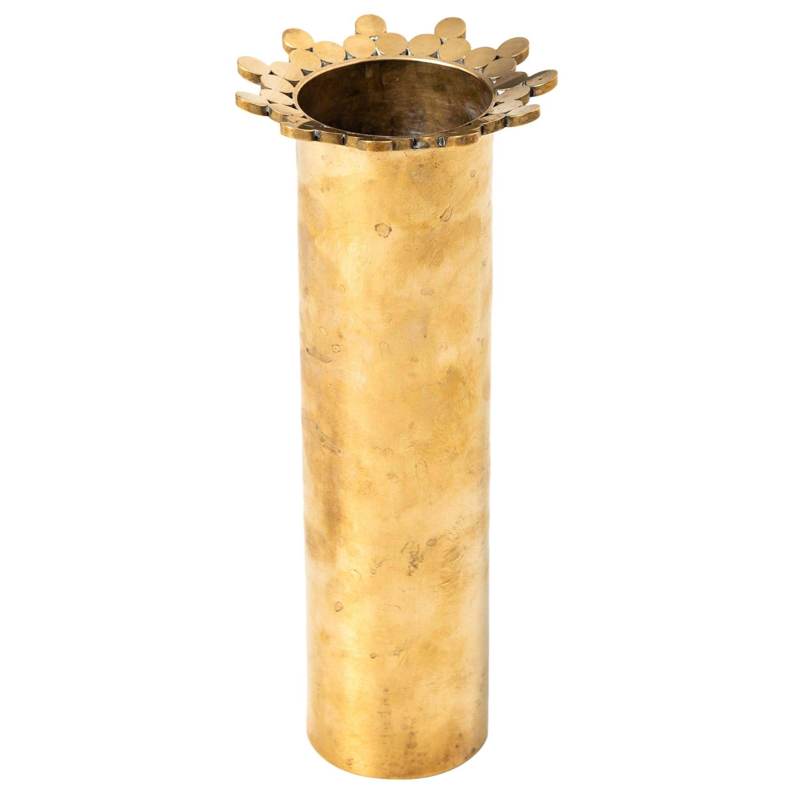 Pierre Forsell Vase In Brass Produced By Skultuna In Sweden