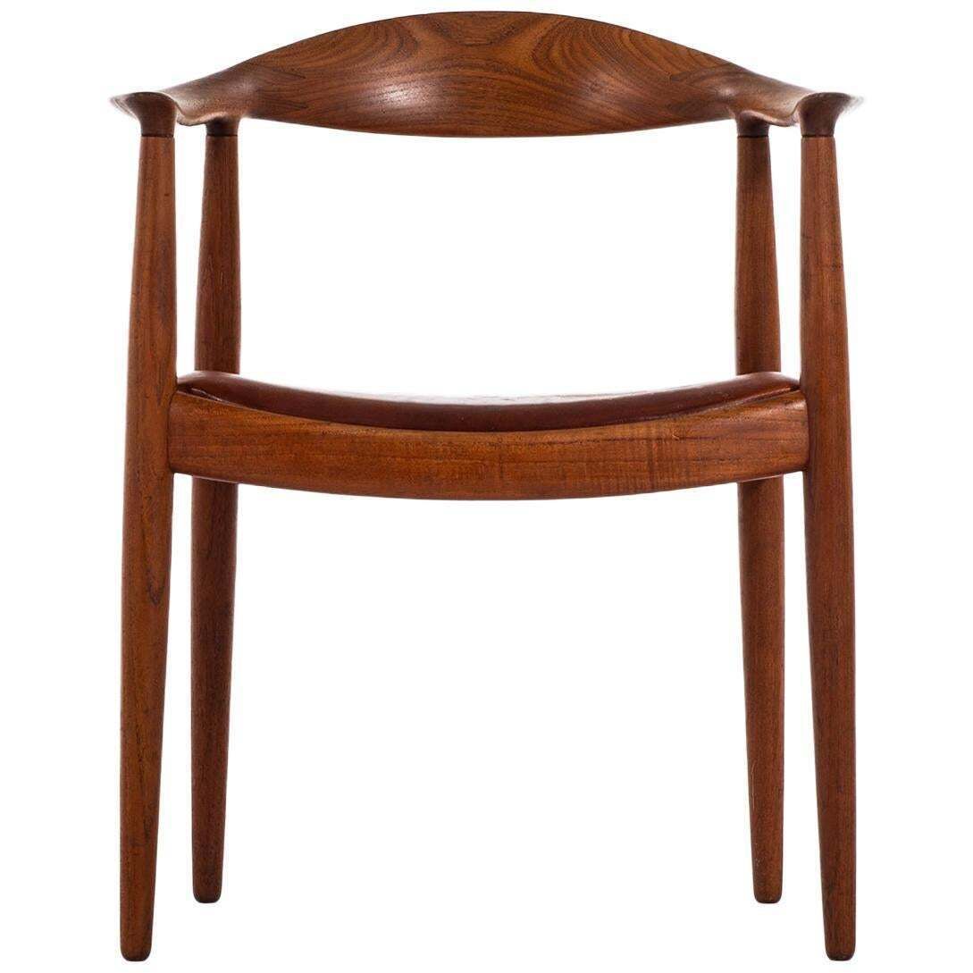 Hans Wegner Armchair Model Jh 501 By Johannes Hansen In Denmark