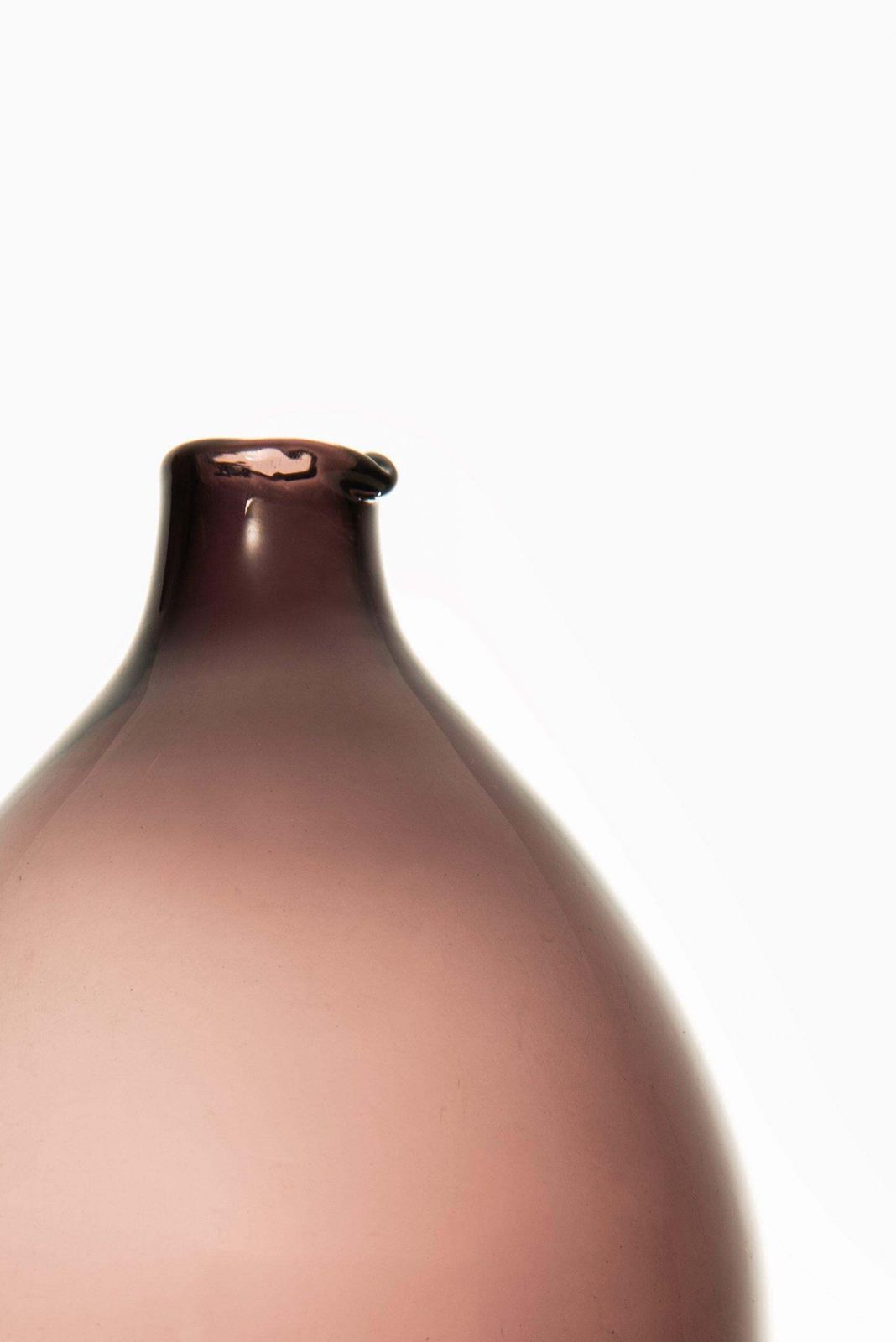 Timo Sarpeneva Glass Bottle / Vase Model Pullo / Bird Vase By Iittala In Finland photo for sale