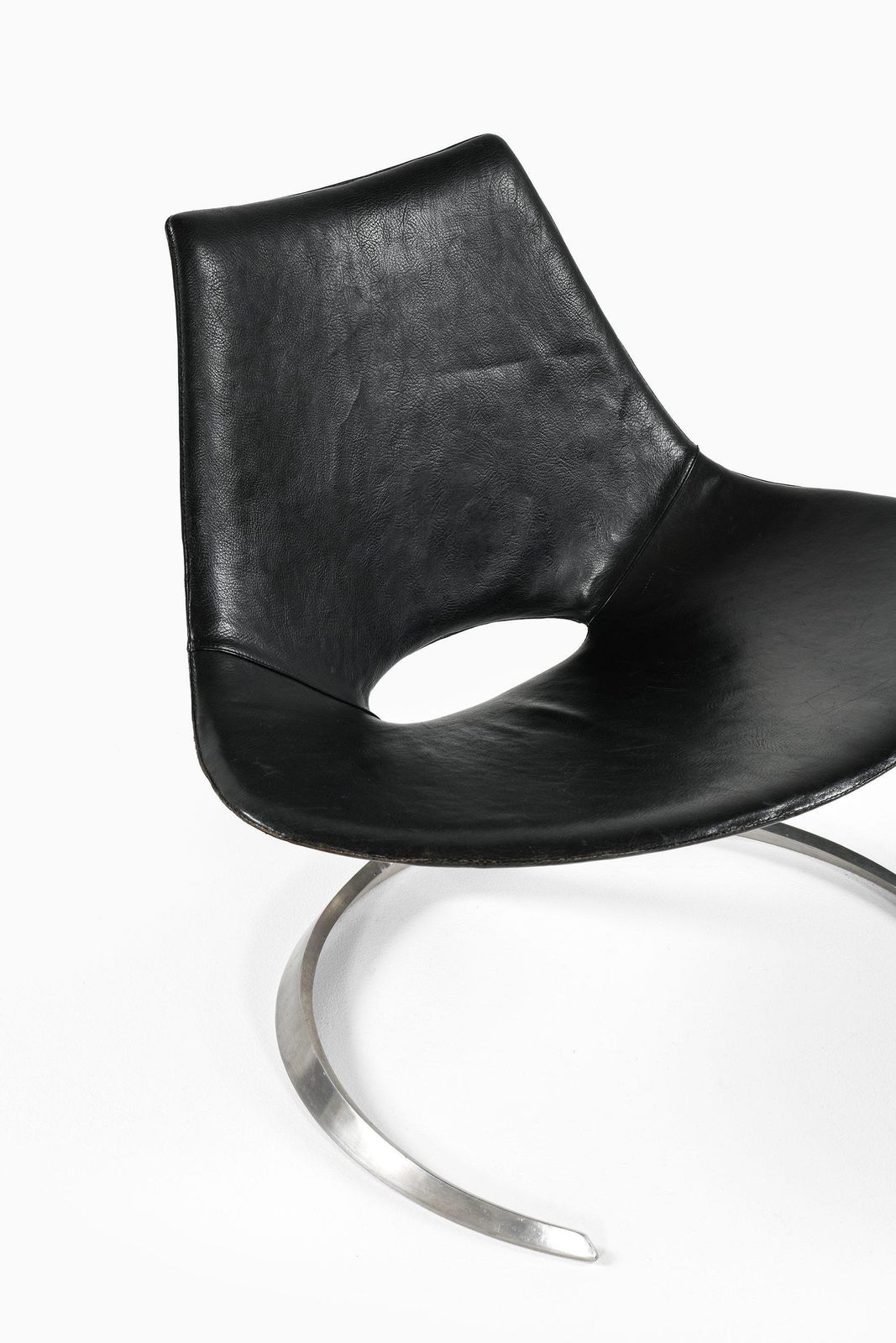 Preben Fabricius & Jørgen Kastholm Scimitar Easy Chairs Steel And Leather, 1960s photo 25055.0