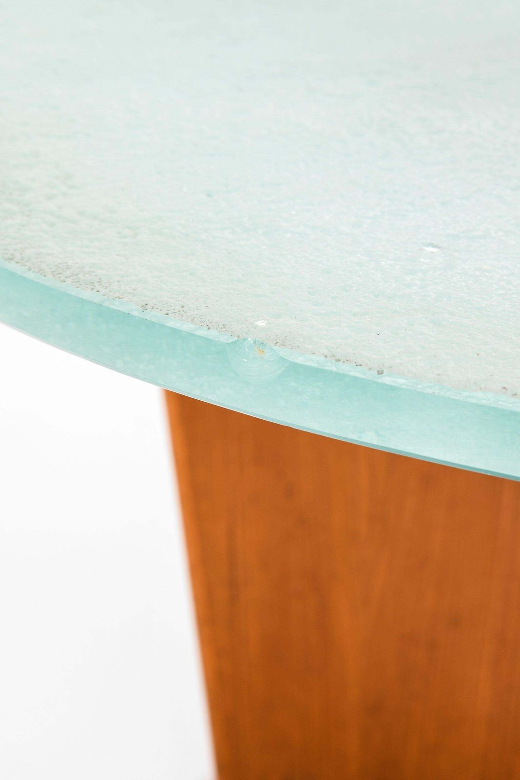 Coffee Table In Elm And Original Glass Top By Greta Magnusson Grossman, 1930's photo 5521.0