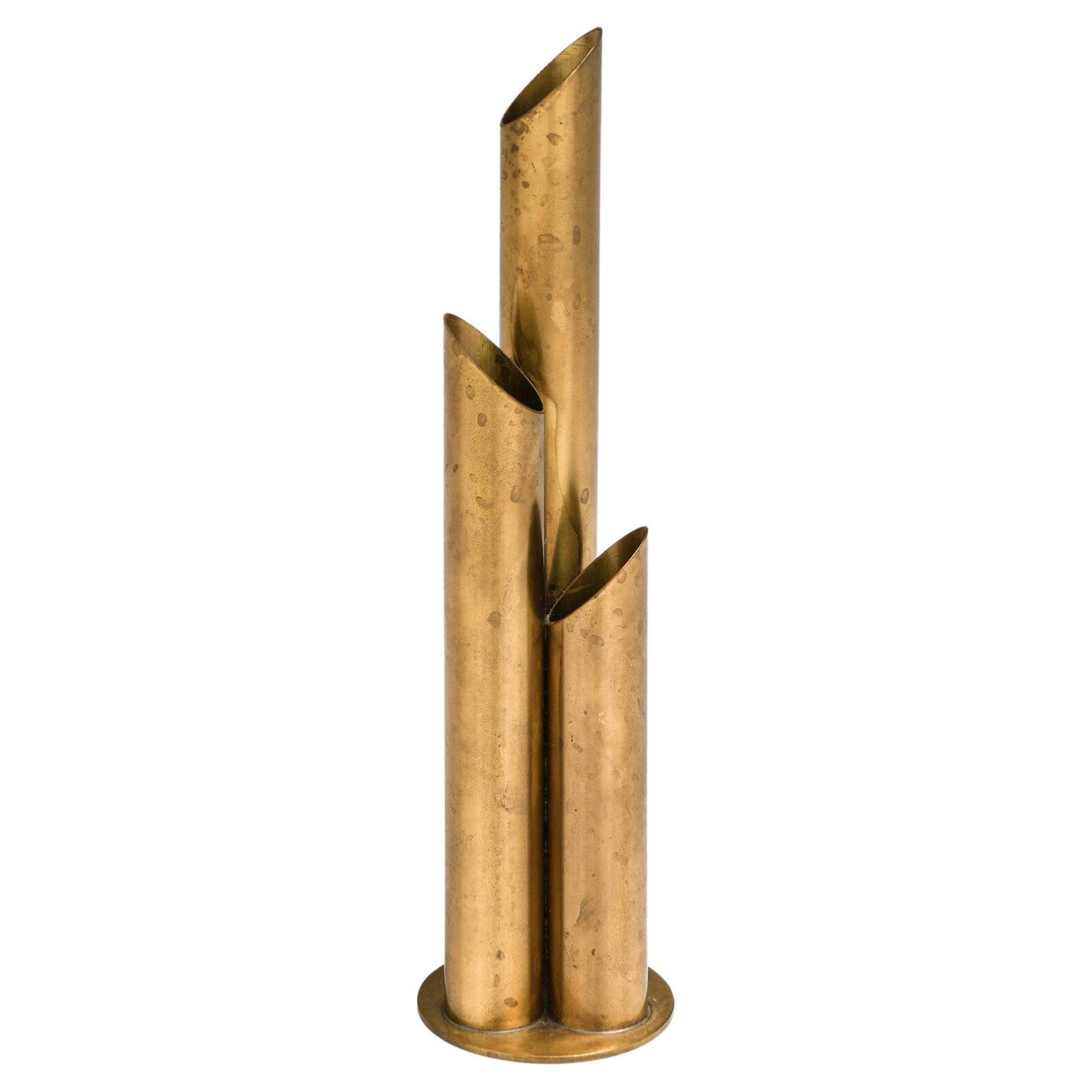 Rare Vase In Brass By ålenius Björk, 1930’s