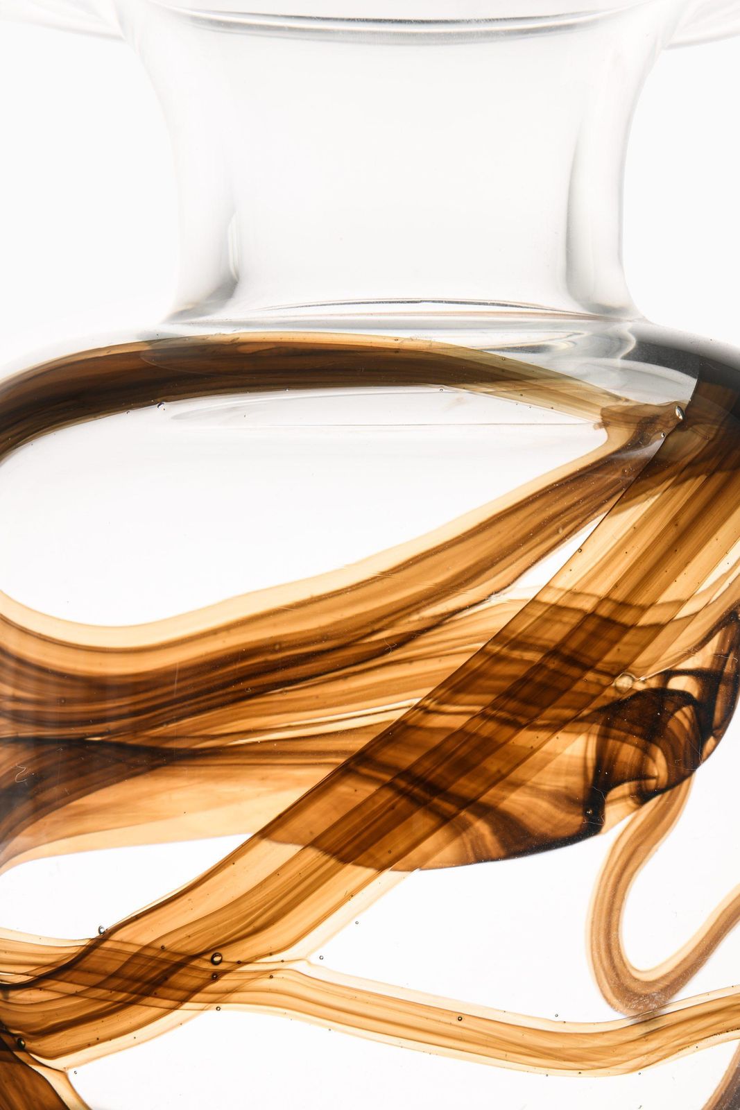 Tundra Glass Vase By Michael Bang, 1970's photo for sale
